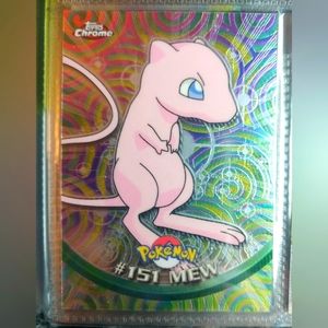 Pokemon Topps Chrome card #151 MEW